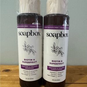 Soapbox Biotin & Superfruit Shampoo & Conditioner Set